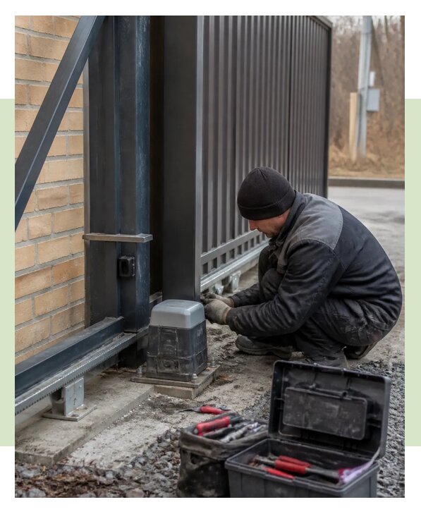 Ремонт откатных ворот в Когалыме по цене от 6720 р. | ЗаборЭксеперт-Кгл